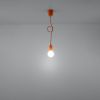 Suspension PVC Orange E27 1 Diego