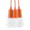 Suspension PVC Orange E27 3 Diego