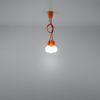 Suspension PVC Orange E27 3 Diego