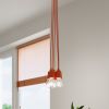 Suspension PVC Orange E27 3 Diego