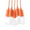 Suspension PVC Orange E27 5 Diego