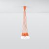 Suspension PVC Orange E27 5 Diego