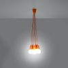 Suspension PVC Orange E27 5 Diego