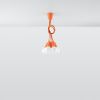 Suspension PVC Orange E27 5 Diego