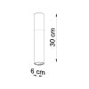 Plafonnier Acier Bois Naturel/Blanc GU10 1 Pablo