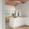 Plafonnier Acier Bois Naturel/Blanc GU10 1 Pablo