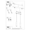 Suspension Acier Bois Naturel/Noir GU10 2 Pablo