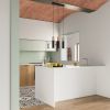 Suspension Acier Bois Naturel/Noir GU10 2 Pablo