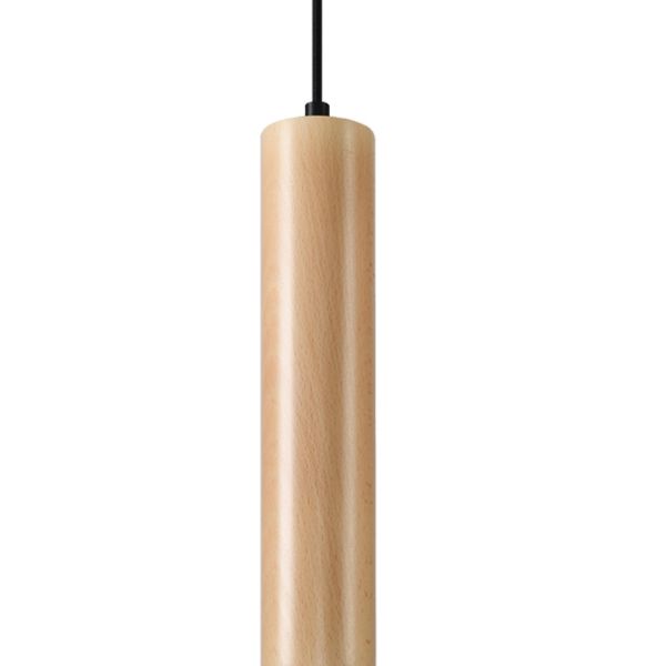 Suspension Bois Bois Naturel GU10 1 Lino