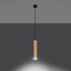 Suspension Bois Bois Naturel GU10 1 Lino