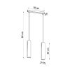Suspension Bois Bois Naturel GU10 2 Lino Line