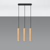 Suspension Bois Bois Naturel GU10 3 Lino Line