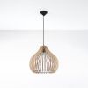 Suspension Bois Bois Naturel E27 1 Aprilla