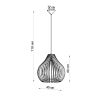 Suspension Bois Bois Naturel E27 1 Aprilla
