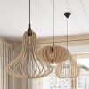 Suspension Bois Bois Naturel E27 1 Aprilla