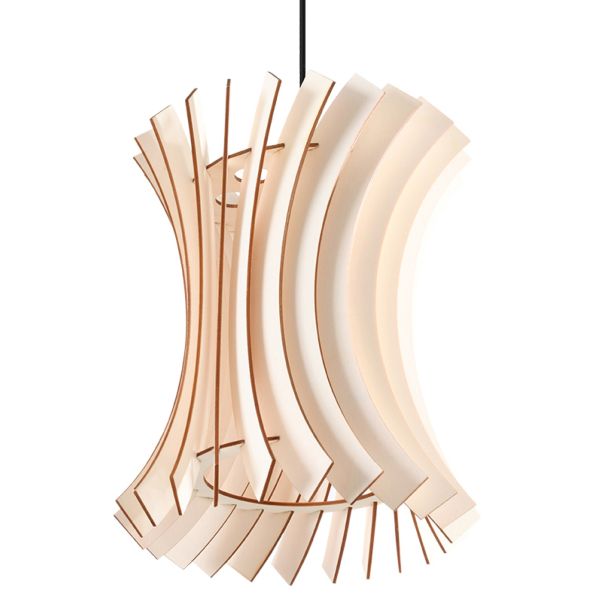 Suspension Bois Bois Naturel E27 1 Oriana