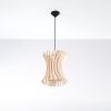 Suspension Bois Bois Naturel E27 1 Oriana