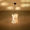 Suspension Bois Bois Naturel E27 1 Oriana