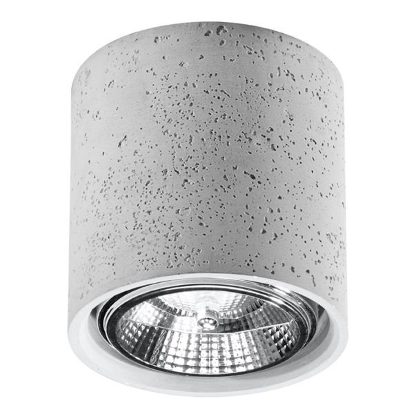 Plafonnier Béton Gris GU10 1 Cullo