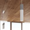 Suspension Acier Blanc/Gris GU10 3 Borigio Line