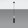 Suspension Acier Gris/Noir GU10 1 Borigio