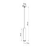 Suspension Béton Gris GU10 1 Luvo
