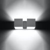 Applique Aluminium Blanc G9 2 Quad