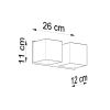 Applique Aluminium Gris G9 2 Quad
