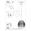Suspension Acier Blanc E27 1 Gate