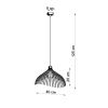 Suspension Acier Noir E27 1 Umb