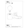 Lampe à poser Bois Bois Naturel E27 1 Salgado