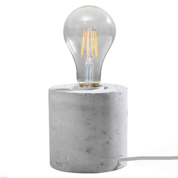 Lampe à poser Béton Gris E27 1 Salgado