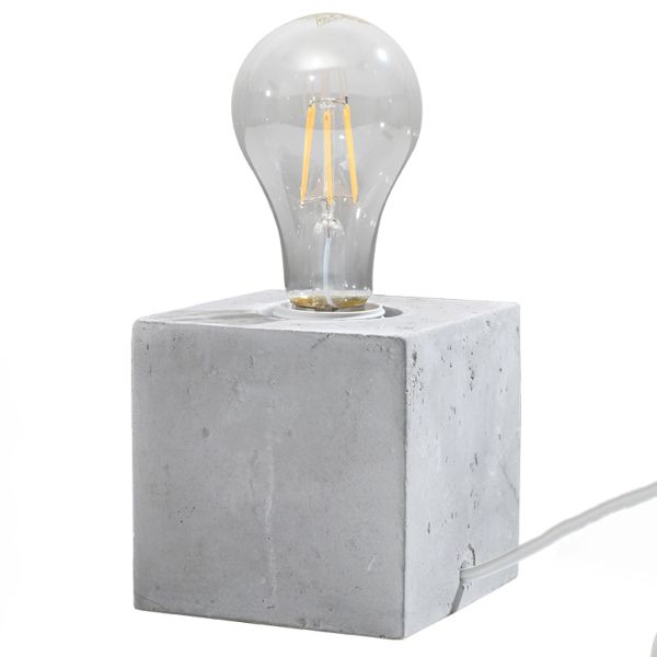 Lampe à poser Béton Gris E27 1 Ariz