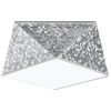 Plafonnier PVC Argent E27 1 Hexa