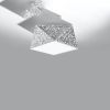 Plafonnier PVC Argent E27 1 Hexa