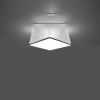 Plafonnier PVC Argent E27 1 Hexa