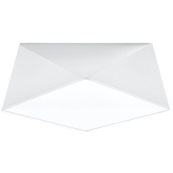 Plafonnier PVC Blanc E27 2 Hexa