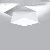 Plafonnier PVC Blanc E27 2 Hexa