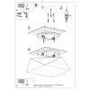 Plafonnier PVC Blanc E27 2 Hexa