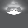 Plafonnier PVC Argent E27 2 Hexa