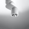 Plafonnier Aluminium Blanc GU10/ES111 1 Tiube