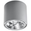 Plafonnier Aluminium Gris GU10/ES111 1 Tiube