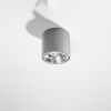 Plafonnier Aluminium Gris GU10/ES111 1 Tiube