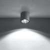Plafonnier Aluminium Gris GU10/ES111 1 Tiube