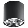 Plafonnier Aluminium Noir GU10/ES111 1 Tiube
