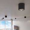 Plafonnier Aluminium Noir GU10/ES111 1 Tiube