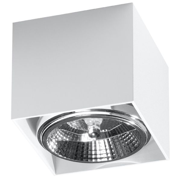 Plafonnier Aluminium Blanc GU10/ES111 1 Blake