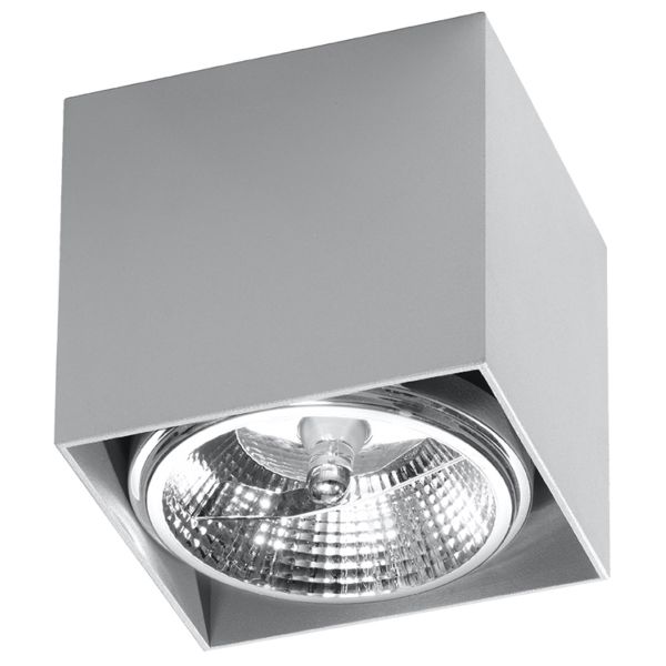 Plafonnier Aluminium Gris GU10/ES111 1 Blake