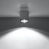 Plafonnier Aluminium Gris GU10/ES111 1 Blake