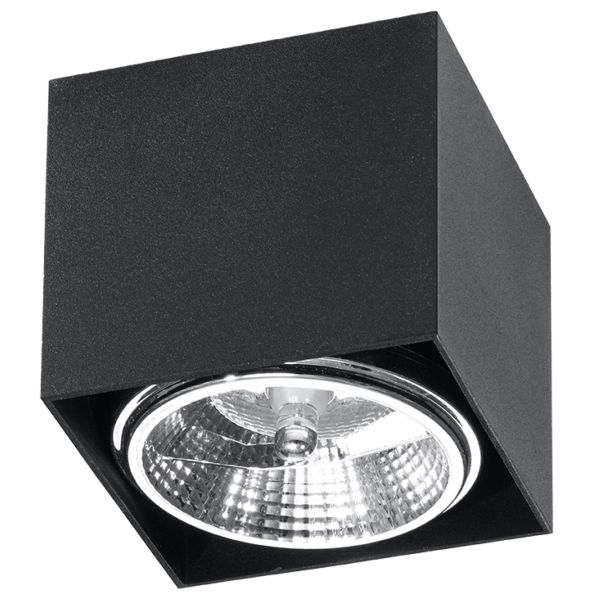 Plafonnier Aluminium Noir GU10/ES111 1 Blake